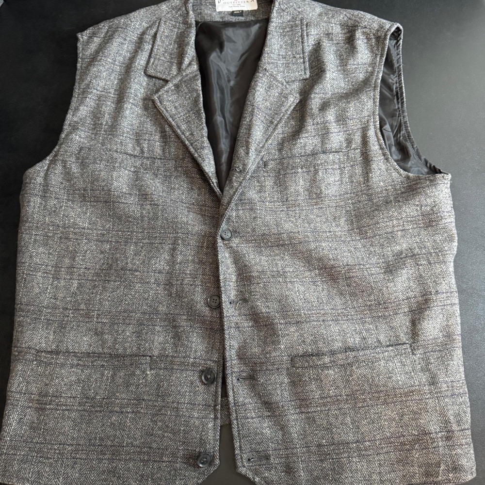 Schaefer Outfitters Mens 2XLT Vest Herringbone Tweed Lined‎ Western Workwear